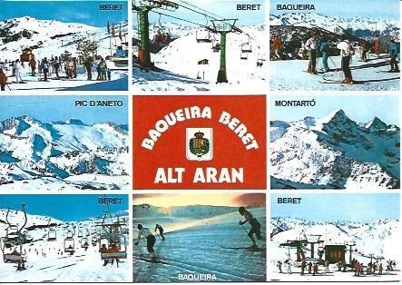 POSTAL L03581: Vistas de Baqueira Beret