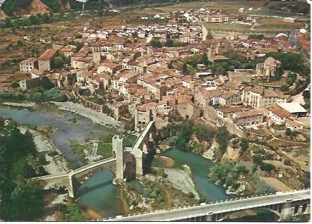 POSTAL L03559: Vista general de Besalu. Girona