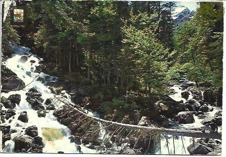 POSTAL L03572: Cascada Ulls del Joeu en Artiga de Lin