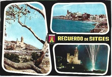 POSTAL L03394: Vistas de Sitges