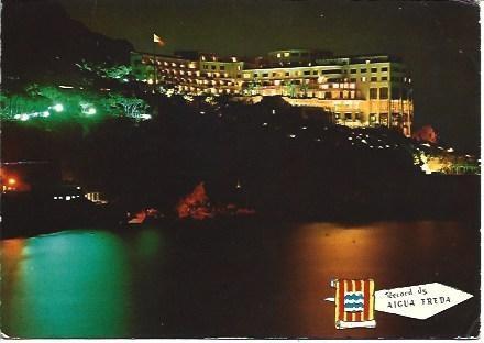 POSTAL L03418: Vista nocturna de Aiguafreda, Girona