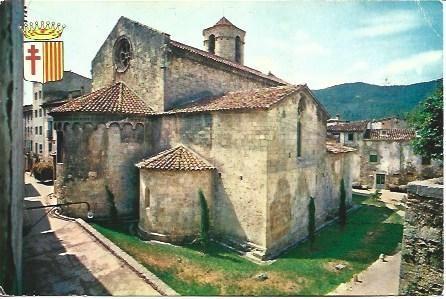 POSTAL L03459: Iglesia romanica de Besalu