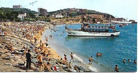 POSTAL L03431: Playa en Sant Feliu de Guixols