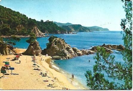 POSTAL L03437: Playa de Santa Cristina en la Costa Brava