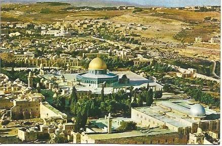 POSTAL L03444: Vista aerea del Templo de Jerusales
