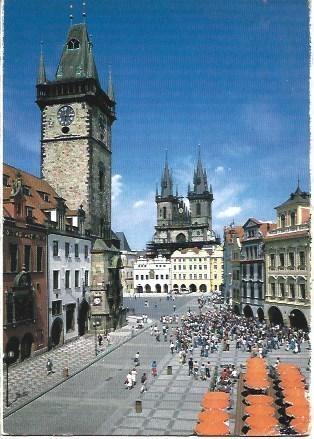 POSTAL L02775: Iglesia de Tyn en Praga