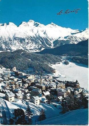 POSTAL L02787: Vista del Saint Moritz, Suiza