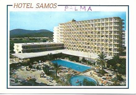 POSTAL L02845: Hotel Samos en Magaluf, Mallorca