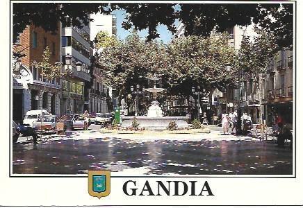 POSTAL L02855: Paseo Germanias de Gandia, Valencia