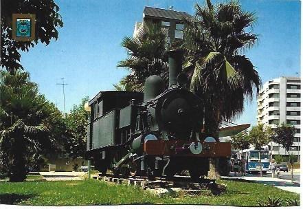 POSTAL L02857: Locomotora en Gandia