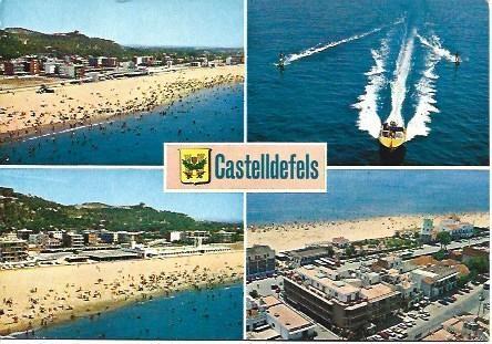 POSTAL L02667: Vista de Castelldefels, Barcelona