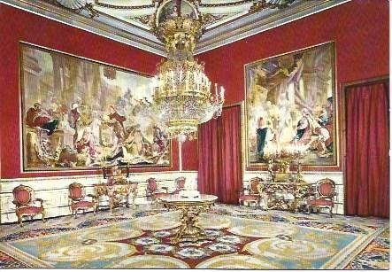 POSTAL L02619: Antecamara de la reina Maria Cristina en el Palacio Real