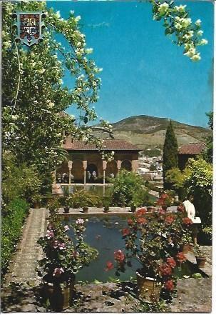 POSTAL L02718: Jardines del Portal en Granada