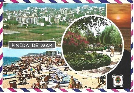 POSTAL L02703: Vistas de Pineda de Mar
