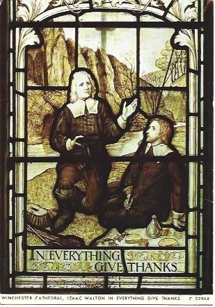 POSTAL L03023: Ventana de la Catedral de Winchester