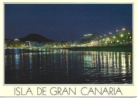 POSTAL L03034: Playa de las Canteras en Gran Canaria