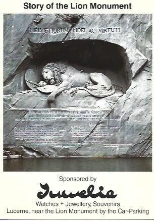 POSTAL L03013: Monumento del Leon de Lucerna