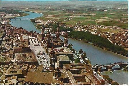 POSTAL L03094: Basilica del Pilar y rio Ebro en Zaragoza