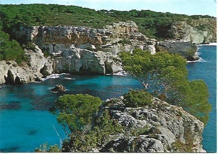 POSTAL L03055: Cala de Macarella en Menorca