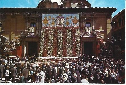 POSTAL L03080: Ofrenda a la Virgen en Valencia
