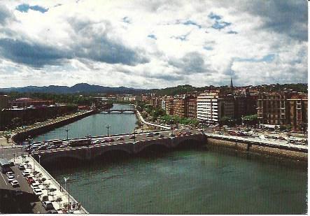 POSTAL L03068: Rio Urumea en San Sebastian