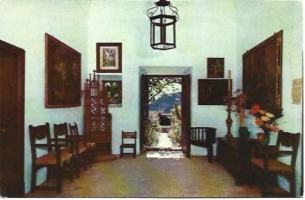 POSTAL L03070: Sala central de la celda de Chopin y Georges Sand en Valldemosa, Mallorca