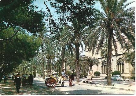 POSTAL L03077: Paseo Sagrera y Lonja de Palma de Mallorca