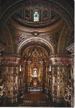 POSTAL L02912: Interior de la Basilica de San Juan de Dios en Granada