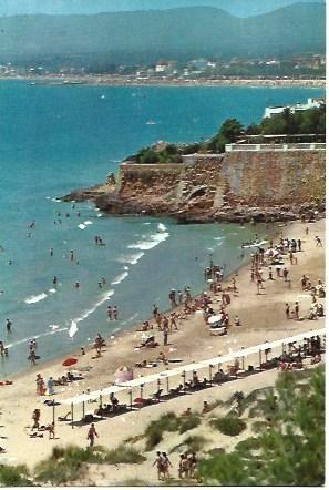 POSTAL L02965: Playa de Lazareto en Salou, Tarragona