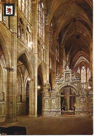 POSTAL L02938: Trascoro de la catedral de Leon