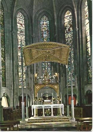 POSTAL L02941: Altar principal en Roncesvalles