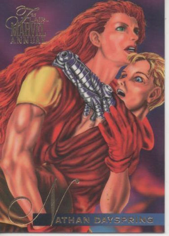 Cromo E001907. Trading Cards. '95 Flair Marvel Annual. Nathan Dayspring