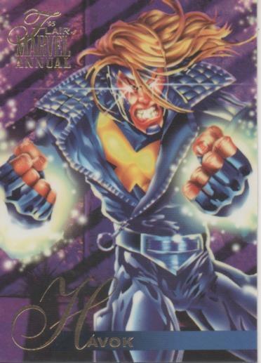 Cromo E001902: Trading Cards. '95 Flair Marvel Annual. Havok