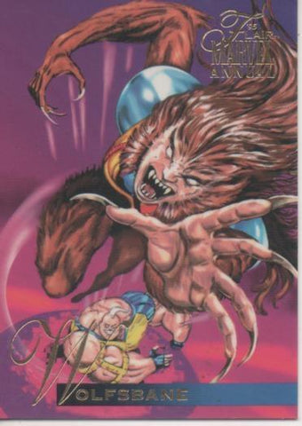Cromo E001901: Trading Cards. '95 Flair Marvel Annual. Wolfsbane