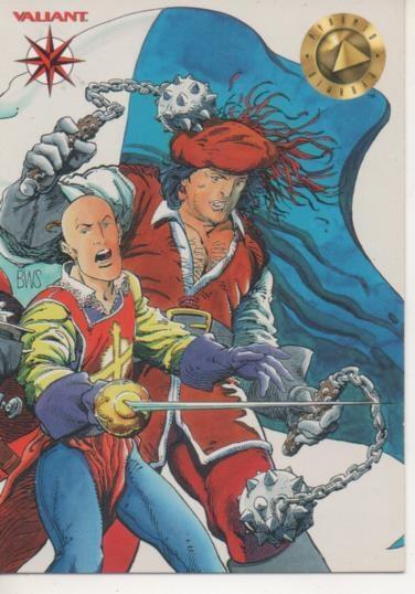 Cromo E002110: Trading Cards. Valian nº 104. Archer & Armstrong