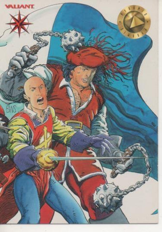 Cromo E002110: Trading Cards. Valian nº 104. Archer & Armstrong