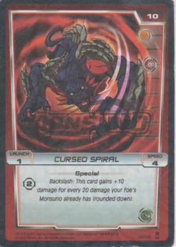 Cromo E001736: Trading Cards. Monsuno. Cursed Spiral