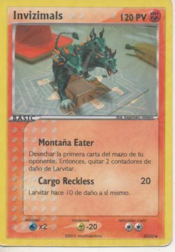 Cromo E001763: Trading Cards. Invizimals Las Tribus Perdidas. Montaña Eater