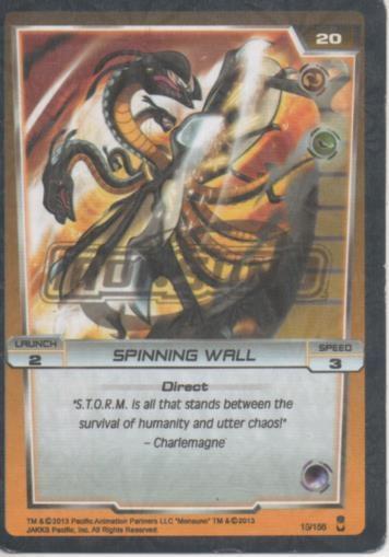 Cromo E001754: Trading Cards. Monsuno. Spinning Wall