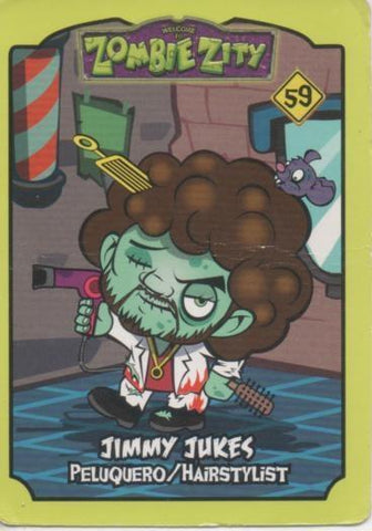 Cromo E001650: Trading Cards. Zombe City nº 59. Jimmy Jukes