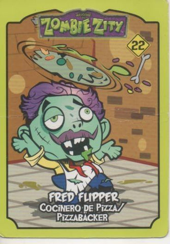 Cromo E001649: Trading Cards. Zombie City nº 22. Fred Flipper