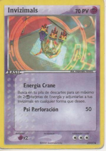 Cromo E001773: Trading Cards. Invizimals Las Tribus Perdidas. Energia Crane