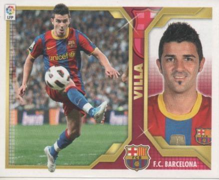 Cromo E001858: Trading Cards. Liga 2011-12, Villa.F.C. Barcelona