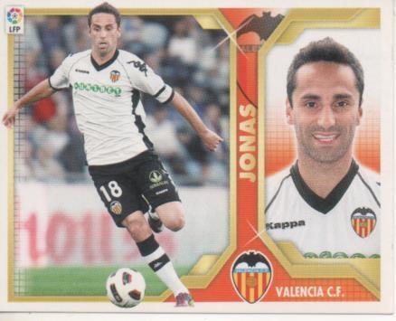 Cromo E001853: Trading Cards. Liga 2011-12, Jonas. Valencia C.F.