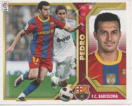 Cromo E001846: Trading Cards. Liga 2011-12, Pedro. F.C. Barcelona