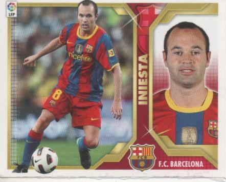 Cromo E001839: Trading Cards. Liga 2011-12, Iniesta. F.C. Barcelona