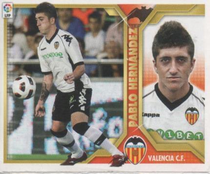 Cromo E001836: Trading Cards. Liga 2011-12, Pablo Hernández. Valencia C.F.