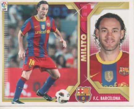 Cromo E001800: Trading Cards. Liga 2011-12, Milito. F.C.Barcelona