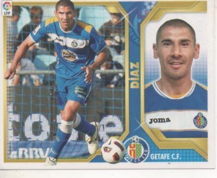 Cromo E001803: Trading Cards. Liga 2011-12, Díaz. Getafe C.F.