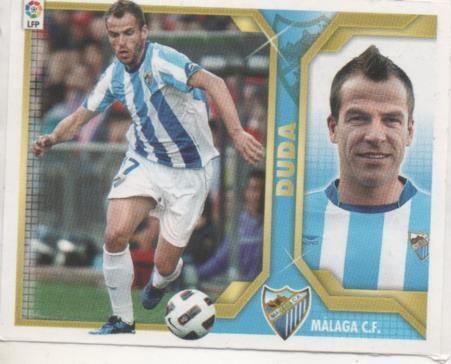 Cromo E001828: Trading Cards. Liga 2011-12, Duda. Málaga C.F.